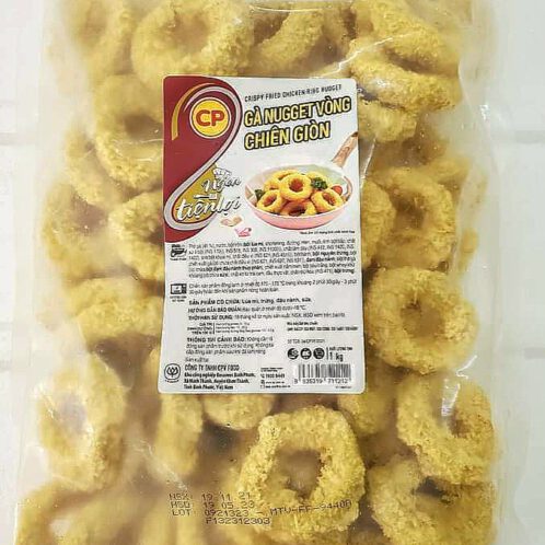 Gà Nugget Vòng Chiên Giòn CP – Túi 1Kg