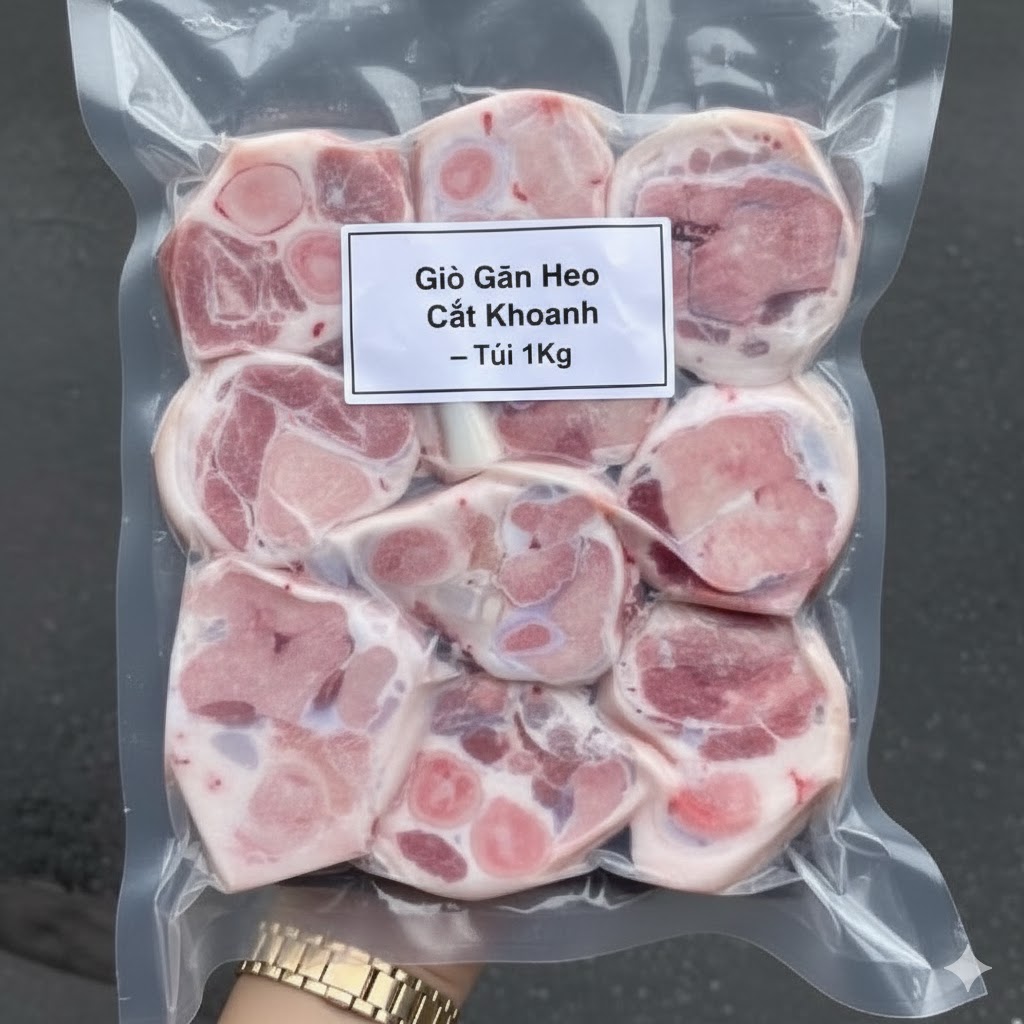 Giò Gân Cắt Khoanh – Túi 1Kg