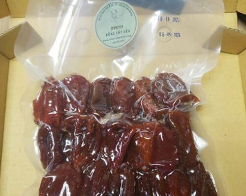 Hồng Sấy Dẻo - Hủ 500Gr Đà Lạt: Mềm Ngọt Tự Nhiên, Không Chất Bảo Quản