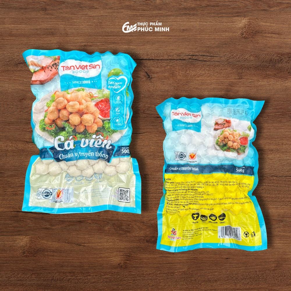 Giới thiệu TVS Cá viên Tân Việt Sin 500g loại 120v/kg: Đặc điểm nổi bật và lý do được ưa chuộng