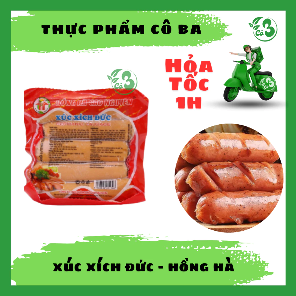 Thành Phần Dinh Dưỡng & Calo Trong Xúc Xích Đức Hồng Hà